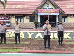 Pimpin Apel Jam Pimpinan, Ini Arahan dan Atensi Kapolres AKBP Syafi’i ke Personel Polres Melawi