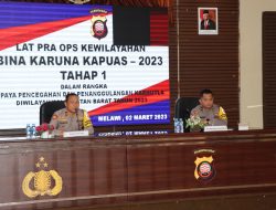 Pimpin Latpraops Bina Karuna, Berikut Arahan dan Atensi Wakapolres Melawi ke Personelnya