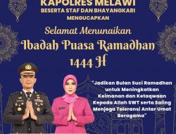 Kapolres Melawi Beserta Staf dan Bhayangkari Mengucapkan Selamat Menunaikan Ibadah Puasa Ramadhan 1444 H