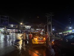 Antisipasi Gangguan Kamtibmas Malam, Sat Samapta Polres Melawi Patroli di Sejumlah Titik