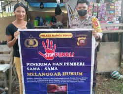 Cegah Praktek Pungli, Bhabinkamtibmas Polsek Nanga Pinoh Berikan Himbauan Ke Warga