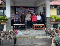 Sebanyak 91 Senjata Lantak Dimusnahkan Polres Melawi