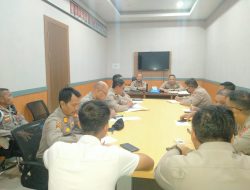 Waka Kompol Asmadi Pimpin Rapat Persiapan Kegiatan Hut Bhayangkara Ke-77 Polres Melawi