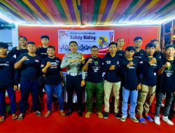 Satuan Lalu Lintas Polres Melawi Gelar Safety Riding Bersama 3 Komunitas Sepeda Motor