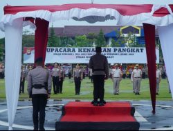 Pimpin Upacara Korps Raport Kenaikan Pangkat 538 Personel dan PNS Polri Periode 1 Juli, ini pesan Kapolda Kalbar