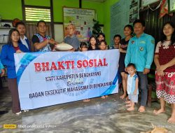 KNPI Bengkayang Bersama BEM Akmen Bumi Sebalo Salurkan Bansos ke Panti Asuhan