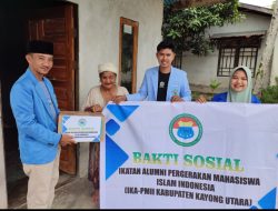 IKA – PMII Kayong Utara Gelar Baksos