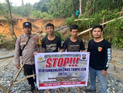Polsek Sayan Berikan Himbauan PETI