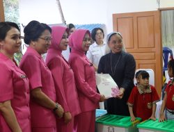 Bhayangkari Daerah Kalbar Gelar Baksos Di Yayasan Bhakti Luhur Nanga Pinoh