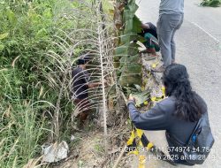 Gorong-gorong Amblas di Jalan Provinsi Sintang – Pinoh, Kapolres Melawi Imbau Pengendara Berhati-hati Saat Melintas