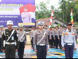 Polres Melawi Laksanakan  Apel Gelar Pasukan Ops Patuh Kapuas 2025, Berikut 10 Sasaran dan Prioritasnya