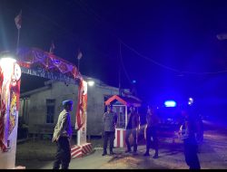 Pastikan Situasi Tetap Kondusif, Polres Melawi Gelar Patroli Skala Besar