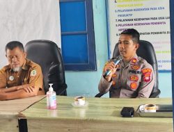 Jaga Tali Silaturahmi dan Kamtibmas, Kapolsek IPTU Dendy Arif Setiady Sambangi Puskesmas Pengkadan