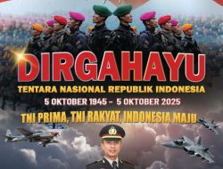 Kapolsek Pengkadan Beserta Staf dan Bhayangkari Mengucapkan HUT TNI Ke- 80