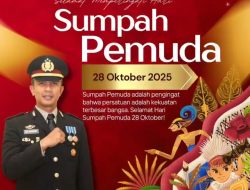 Kepala Kepolisian Sektor Pengkadan Beserta Staf dan Bhayangkari Mengucapkan Selamat Hari Sumpah Pemuda 28 Oktober