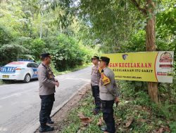 Jelang Nataru, Waka Ops Lilin Kapuas 2025 Polres Melawi Cek Jalur Rawan Kecelakaan dan Longsor