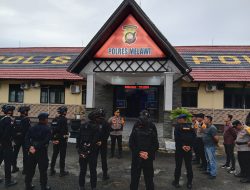 Brimob Polda Kalbar Perkuat Pengamanan Ops Terpusat Lilin Kapuas 2025 di Polres Melawi