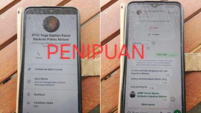 Nama Kapolres Melawi Dicatut Oknum Tak Bertanggung Jawab, Kasat Reskrim: Hati-hati dan Waspada
