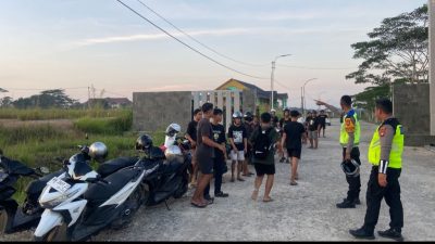 Aksi Balap Liar, Polres Melawi Mengamankan 28 Unit Kendaraan Bermotor