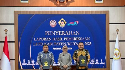 Bupati dan Ketua DPRD Melawi Hadiri Penyerahan LHP BPK RI Tahun 2025
