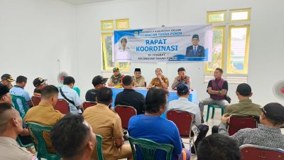 Isu Teror Pocong Ketuk Pintu, Polsek Kota Baru Bersama Forkopimcam Tanah Pinoh Lakukan Klarifikasi