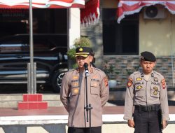 Apel Jam Pimpinan, Kapolres Askhabul Kahfi Tekankan Kerapian Personel dan Kebersihan Mako
