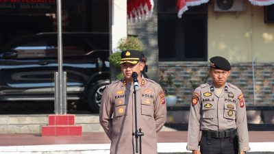 Apel Jam Pimpinan, Kapolres Askhabul Kahfi Tekankan Kerapian Personel dan Kebersihan Mako