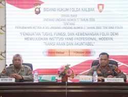 Polres Melawi Sosialisasikan UU Nomor 5 Tahun 2026, Personel Ditekankan Pahami Kewenangan Polri
