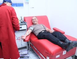 Sambut Hari Jadi ke-75 Humas Polri, Bidhumas Polda Kalbar Tebar Kepedulian Lewat Donor Darah